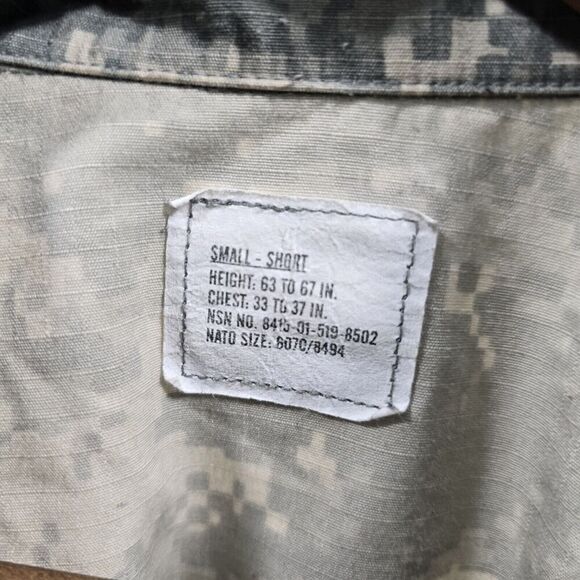Army Jacket Mens Small Short Digital Camo Desert Top Shirt Military Air Force - Picture 3 of 11